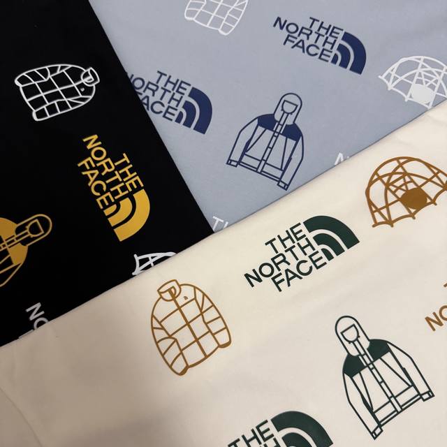 The North Face Tnf letter T-shirt for couples, outdoor, comfortable, breathable