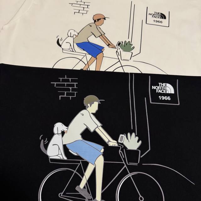 The North Face Tnf letter T-shirt for couples, outdoor, comfortable, breathable