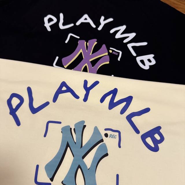 Mlb counter same creative printing men and women loose cotton round neck short s