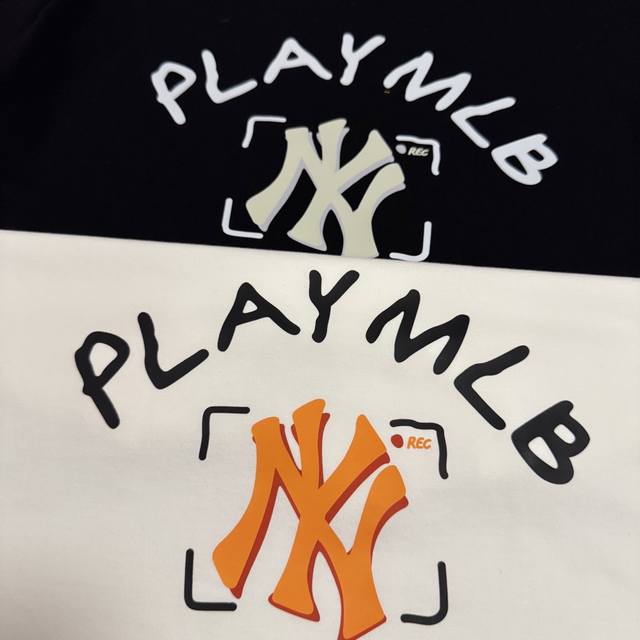 Mlb counter same creative printing men and women loose cotton round neck short s