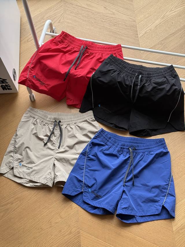 for Klattermusen outdoor running breathable sports quick-drying shorts red black