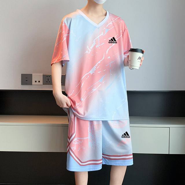 Adidas 25Ss new high-quality ice silk quick-drying sports shorts short-sleeved s