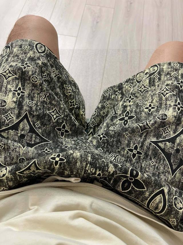 High quality Product name: Lv-25Ss summer new retro old flower denim casual loos