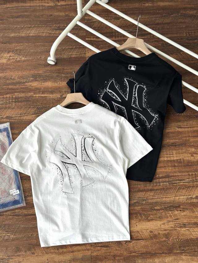 Mlb men and women couple embroidery print series sports T-shirts with big logo c