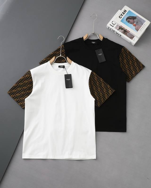 High quality Fendi Fendi new T-shirt with double F stitching on both sleeves! 25