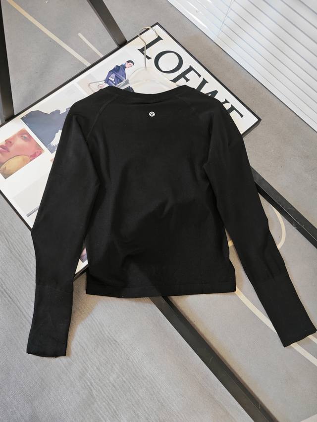 Details Lulu's same yoga wear seamless one-piece Swiftly long-sleeved sports T-s