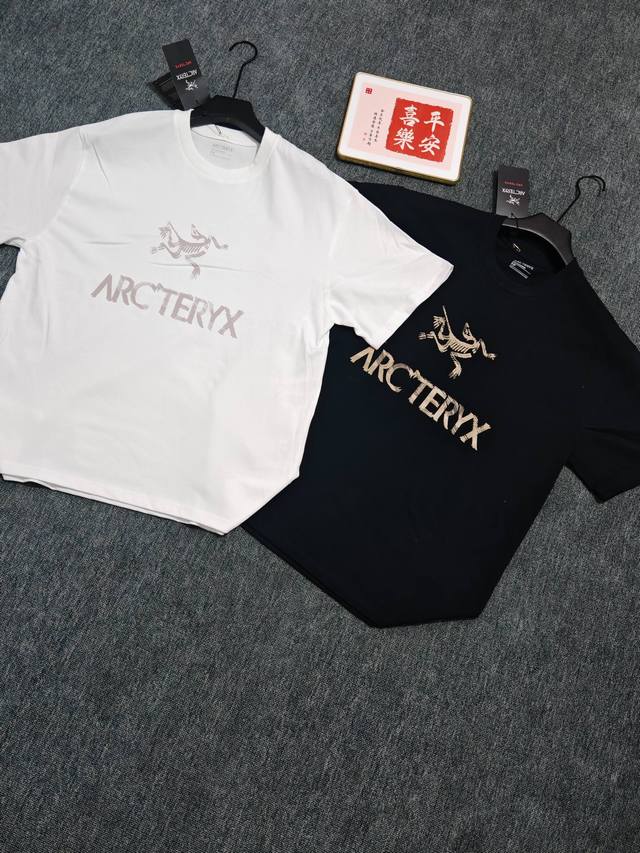 9653 Arc'teryx personalized letter logo casual sports short-sleeved T-shirt - Th