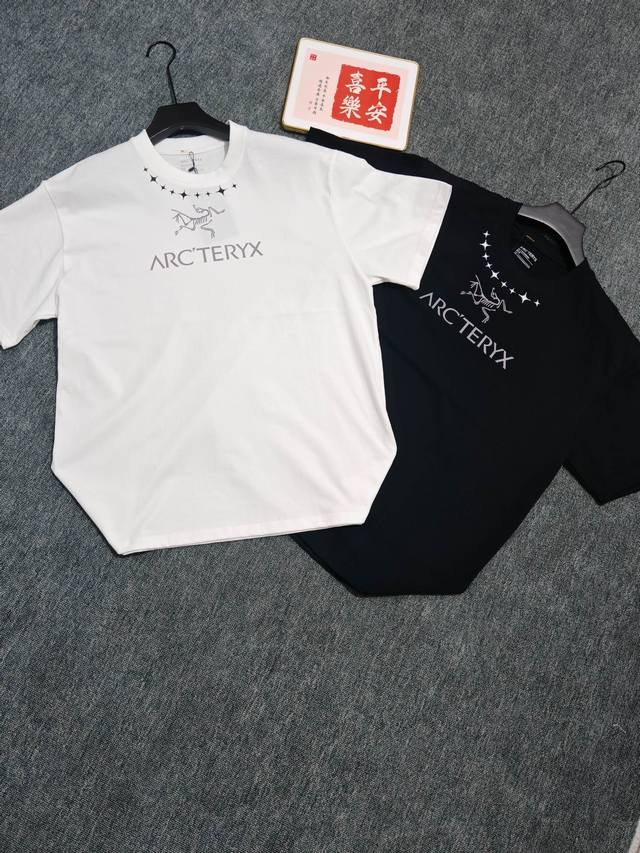9655 Arc'teryx personalized letter logo casual sports short-sleeved T-shirt - Th
