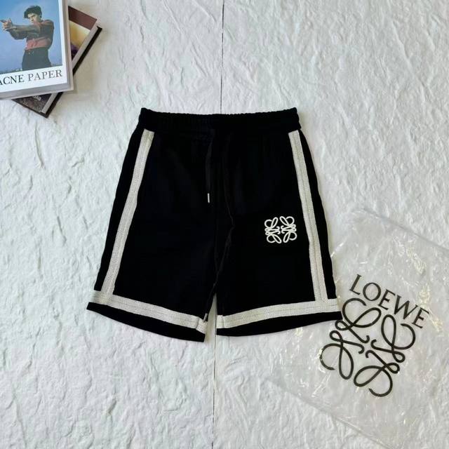 9966 Loewe embroidered patchwork webbing shorts! The craftsmanship is super comp