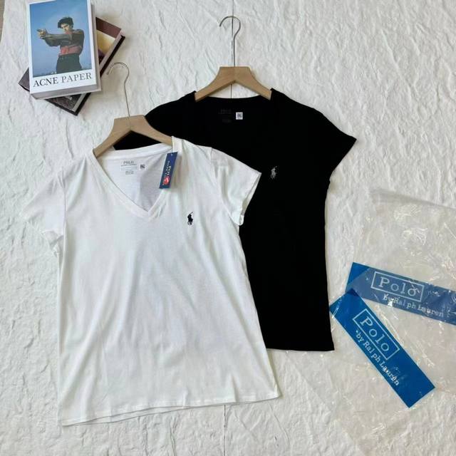 9816 Polo Ralph Lauren classic V-neck short-sleeved T-shirt Official website 1:1
