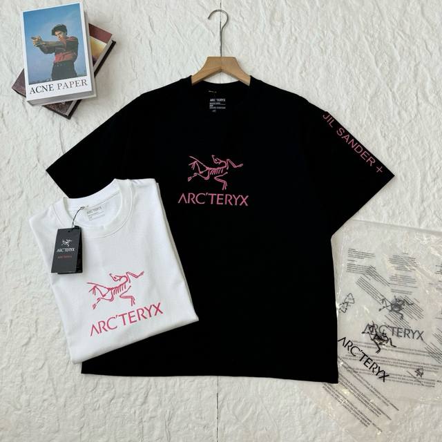 9865 Arc'teryx personalized letter logo casual sports short-sleeved T-shirt - Th