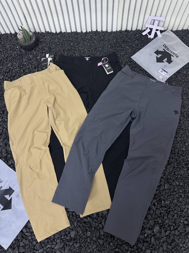 Descente counter-same style running sports fitness woven sports casual trousers
