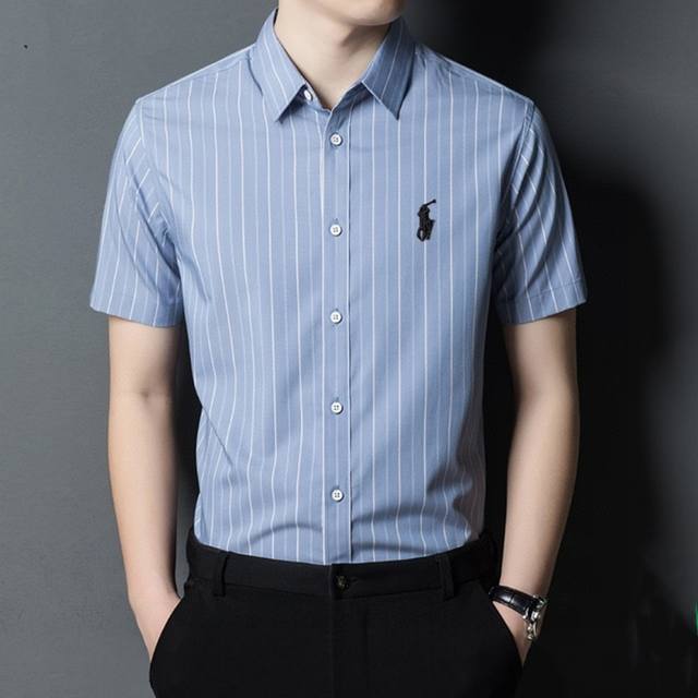 Ralph Lauren Polo striped men's short-sleeved shirt! Classic striped style! Stri