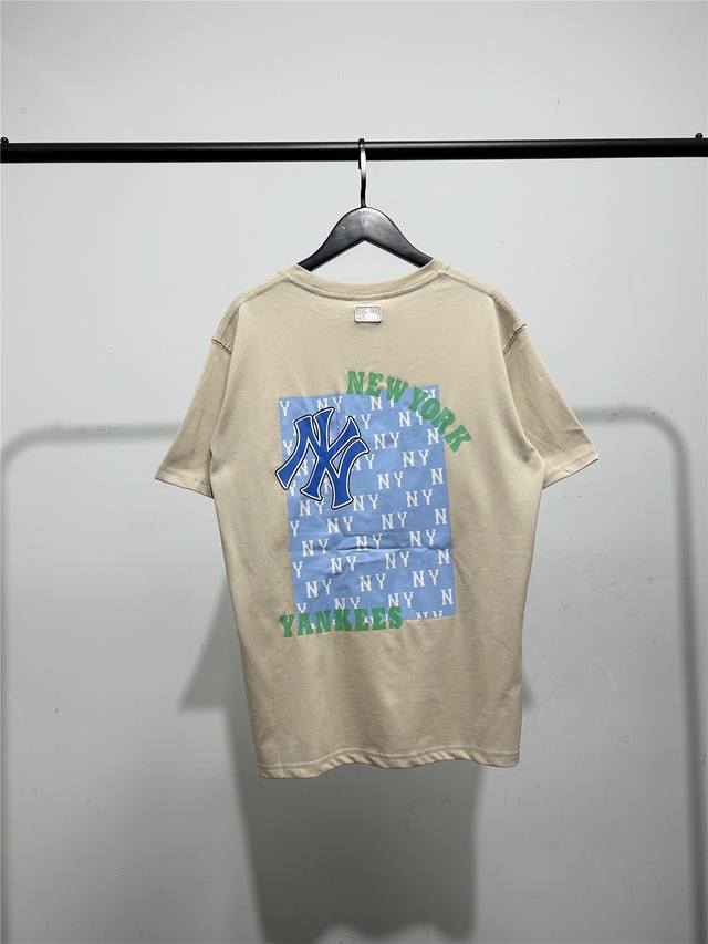 High version, Mlb cabinet new back square frame full print old flower short-slee