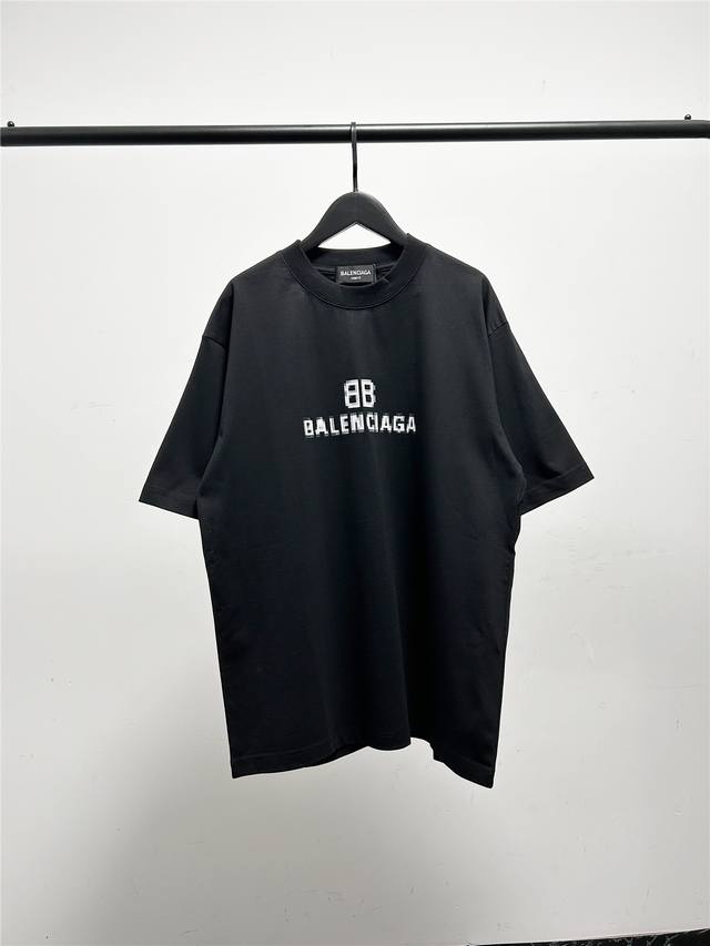 High version, very good quality! Balenciaga mosaic blurred print on the chest, d