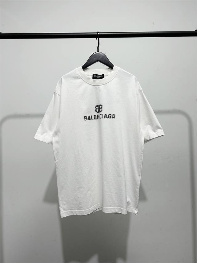 High version, very good quality! Balenciaga mosaic blurred print on the chest, d