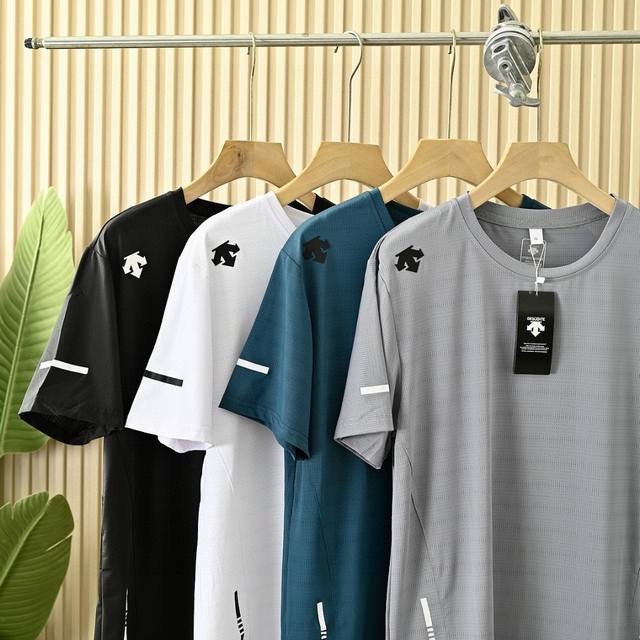New arrival Descente summer four-color short-sleeved high-quality self-cooling D