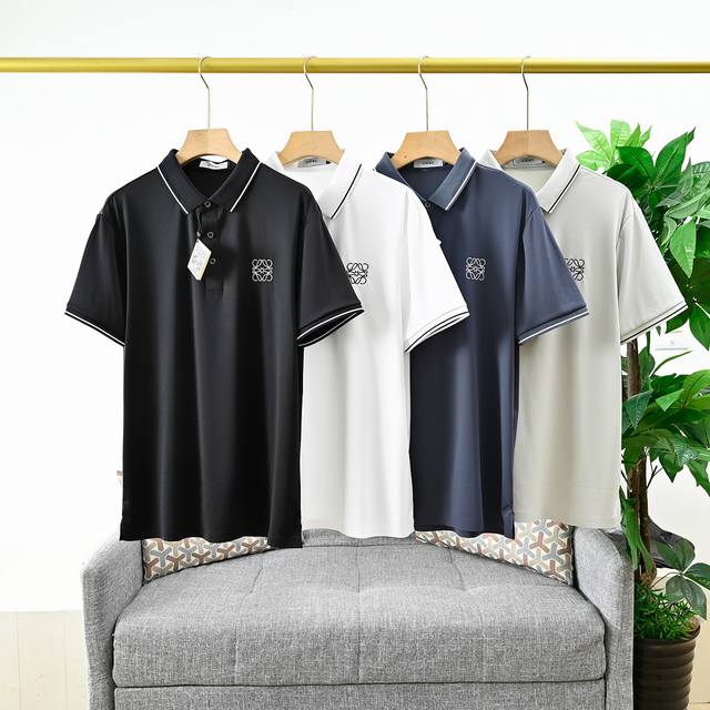 New arrival, Order number: 6888# Loewe summer classic men's lapel Polo shirt, sh