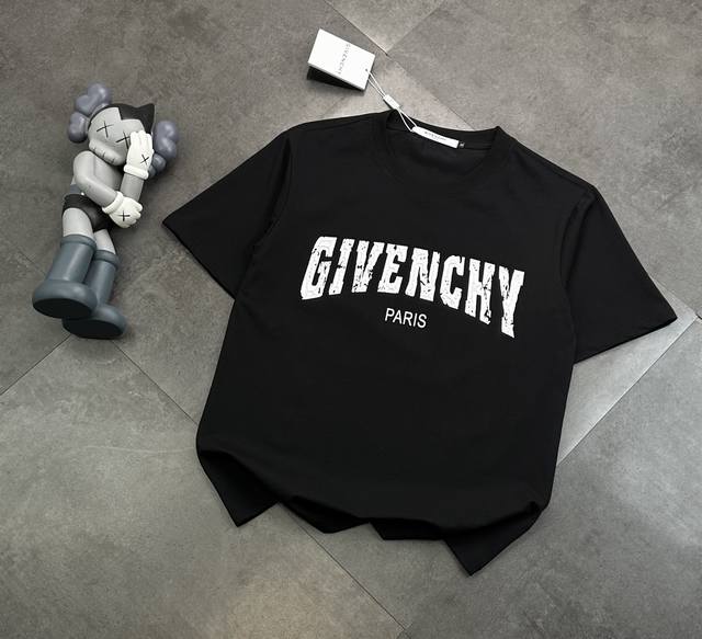 Fashion brand Givenchy cracked direct-injection printing process couple short-sl