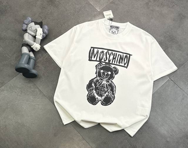 Fashion brand Moschino Moschino Bear short-sleeved T-shirt is loose, and the sty