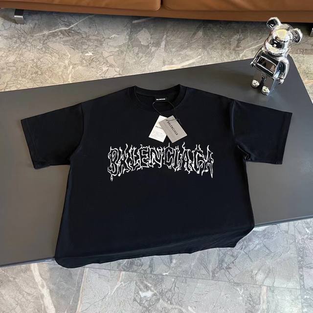 Top version Balenciaga New Year series letter printed short-sleeved T-shirt Bale