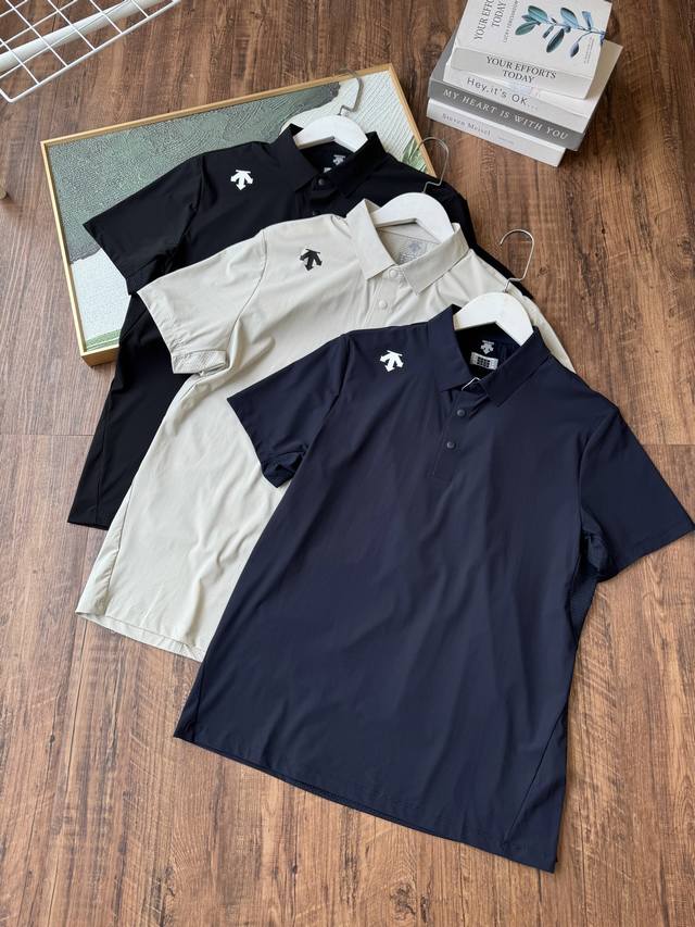 provides Descente men's high-quality seamless quick-drying Polo shirts for summe