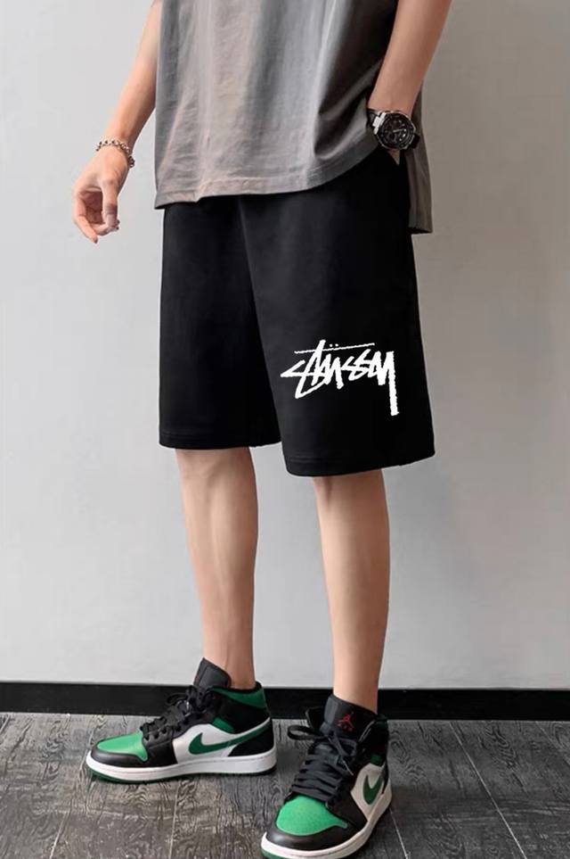 Stussy X Nike Stussy joint Nike casual sports shorts Original fabric high versio