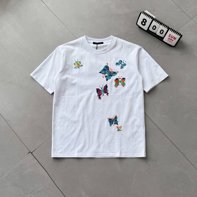 Louis Vuitton Unisex 2025 Spring and Summer Latest Butterfly Heavy Embroidery Sh