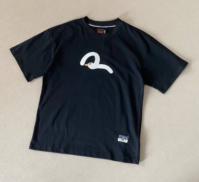New embroidery version Evisu Fushen 2025 summer new men's fun pigeon and seagull
