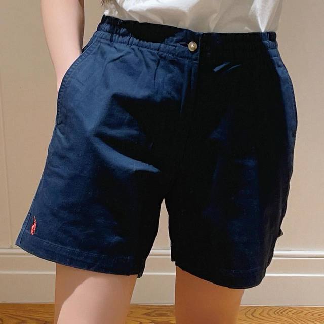 Top replica Ralph Lauren 25Ss pony logo embroidered casual old money style short