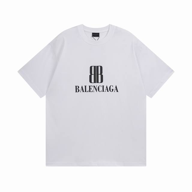Balenciaga 2025 Ss latest Paris new Logo printed short-sleeved T-shirt The quali
