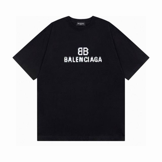 Balenciaga 2025 Ss classic phantom Bb direct printing short-sleeved T-shirt The