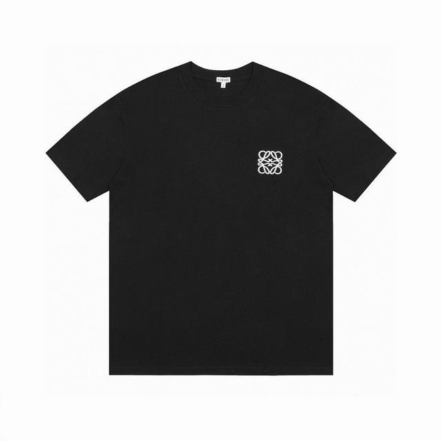 Top OEM quality Loewe 25Ss embroidered short-sleeved T-shirt The fabric has unde