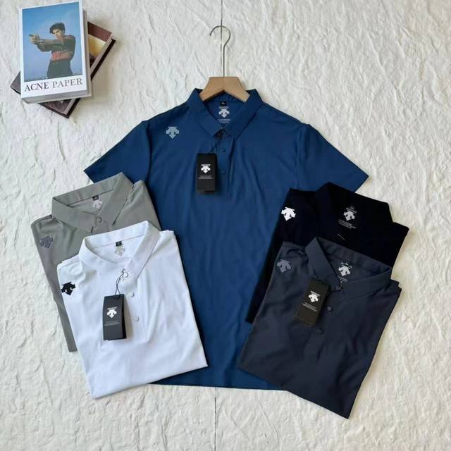 9320 Descente men's exclusive summer Polo shirt, made of ice silk material, quic