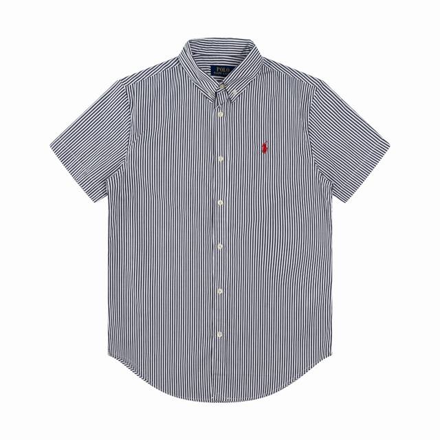 R62 Ralph Lauren poplin short-sleeved pony embroidery button-down lapel classic