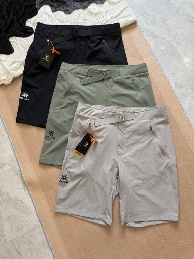 Kailas Embroidered Belt Outdoor Functional Shorts | Lightweight and Quick-Drying