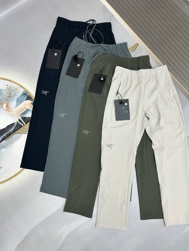 Arc'teryx 25th Summer Men's Outdoor Lightweight Casual Pants with Embroidered Ar
