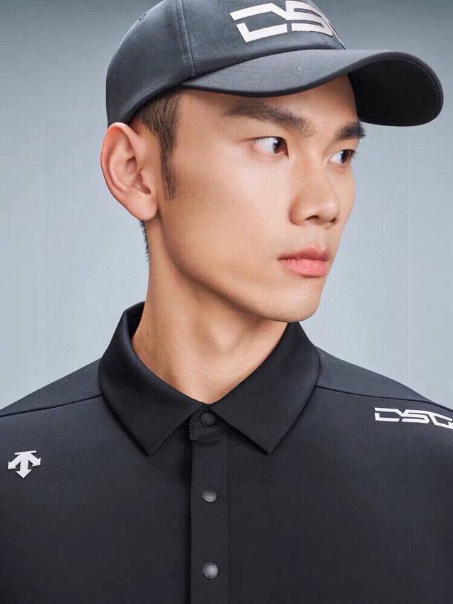Descente short-sleeved Polo shirt, the same style as the ice silk quick-drying c