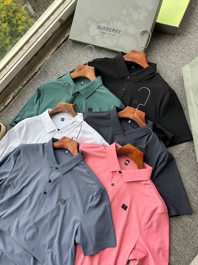 No discount for running volume Kolon 25Ss new summer lapel chest logo ice silk s
