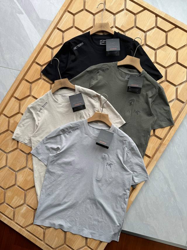 Arc'teryx thin seamless embossed pocket cool breathable sports short sleeves! Co
