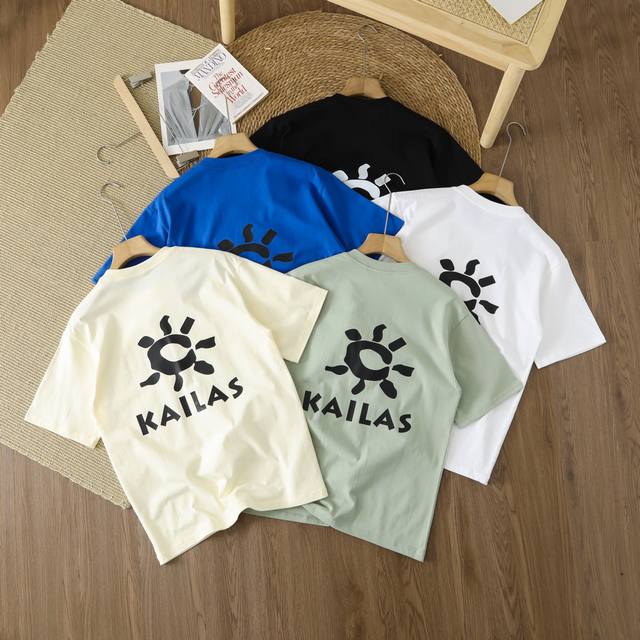for Kailas summer hot label casual versatile cotton short-sleeved T-shirts for m