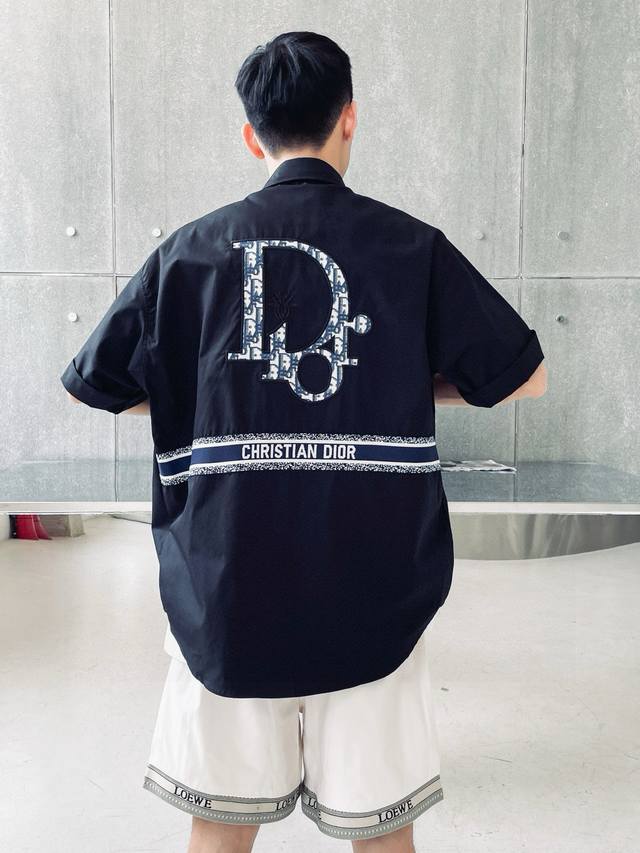 High quality Product name: Dior 25Ss new three-dimensional patch embroidery shor