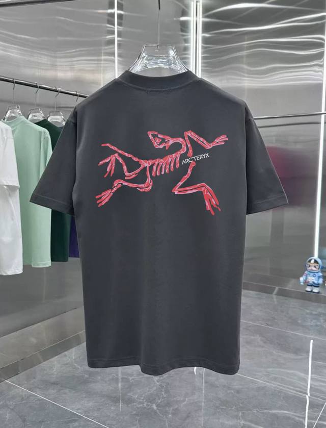 Arc'teryx series retro couple print short-sleeved T-shirt with dropped shoulder