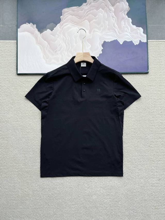 New summer Kolon men's three-color full-body laminated Polo shirt! silicone thre