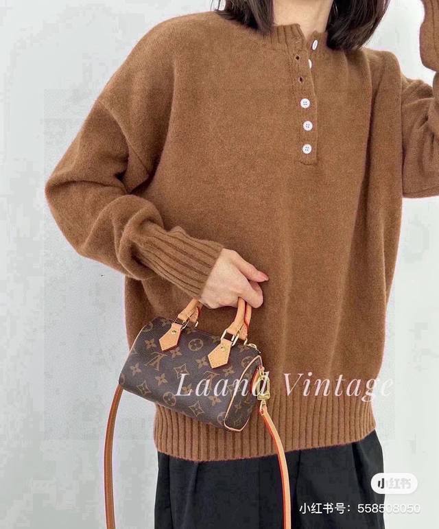 Lv Nano Speedy 16 Pillow Bag Lv King-Bomb Model, who doesn't love a bag that can