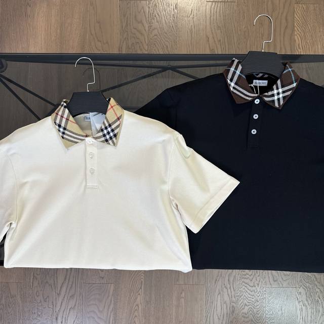 Burberry 2025 summer new plaid design short-sleeved T-shirt Polo shirt Classic p