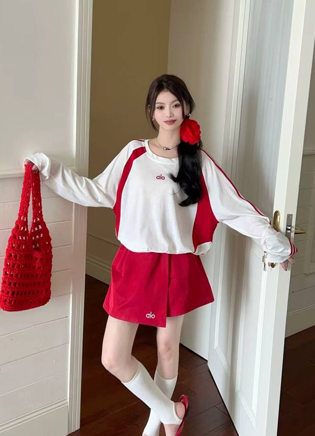 New arrival A set of 25Ss letter embroidery contrast color sunscreen long-sleeve