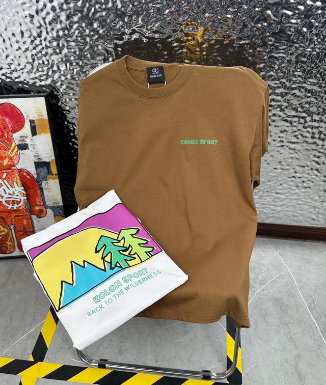 Kolon Kolon Sport Jeon Handful Illustrator Joint 25 Summer New Printed Casual Lo
