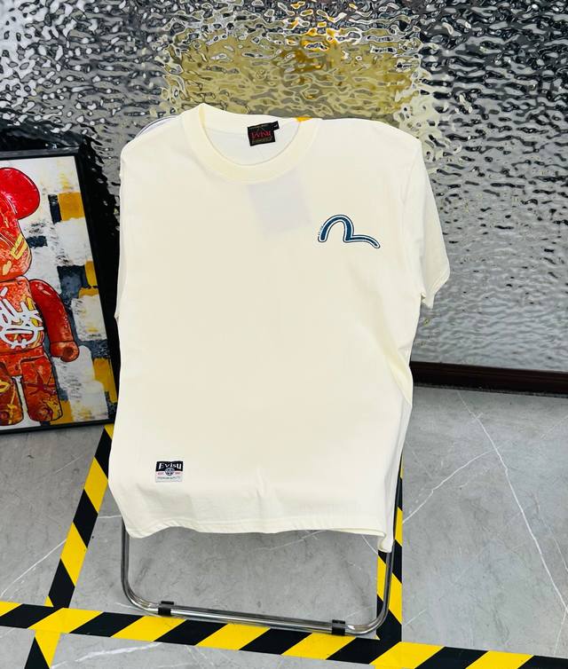 Evisu Fushen 25 summer new print casual loose couple short-sleeved T-shirt D1069