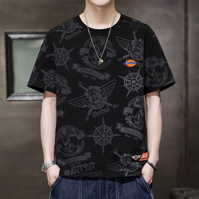 Dickies trendy brand men and women graffiti short-sleeved shirt 2025 summer new